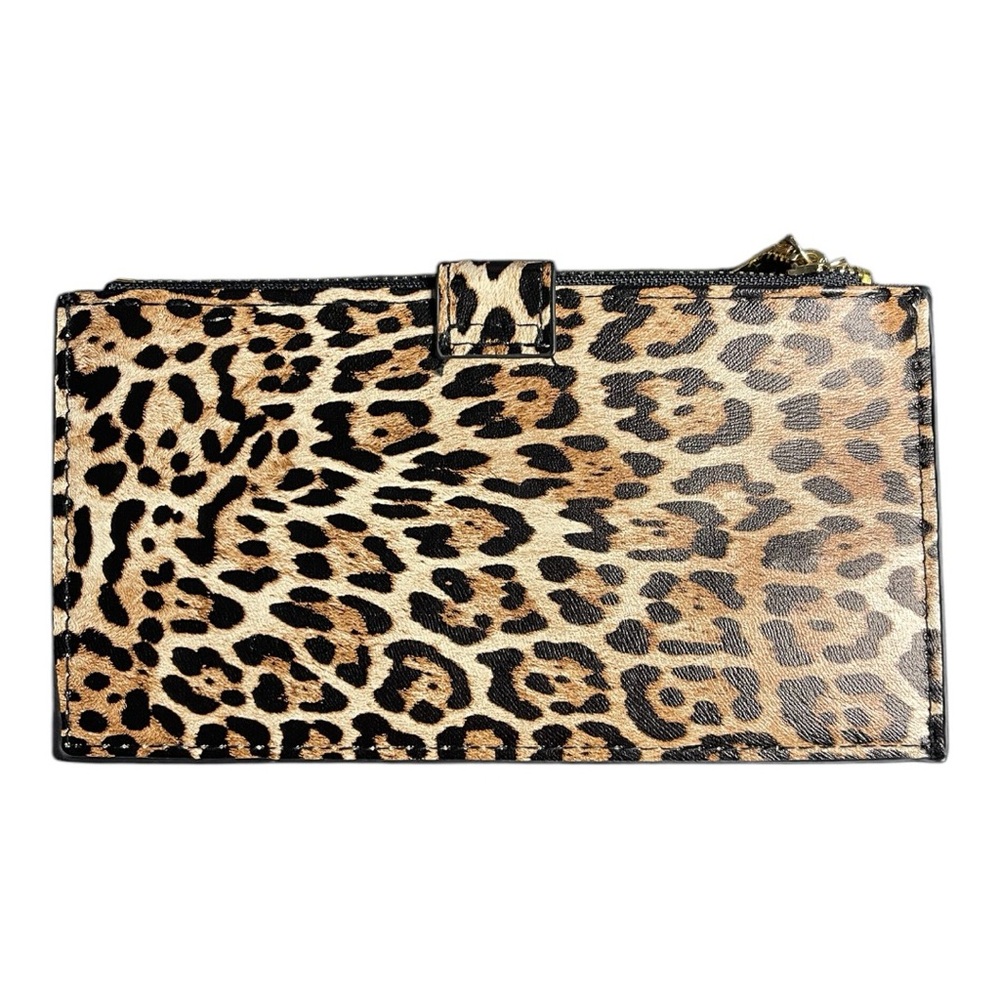 Chic Leopard-Print Wallet With Multiple Compartme… - image 2